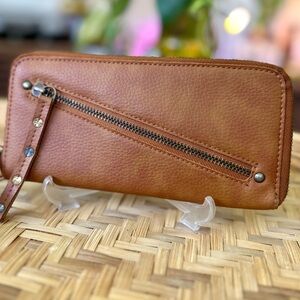 Free People Vegan Leather Zip Wallet